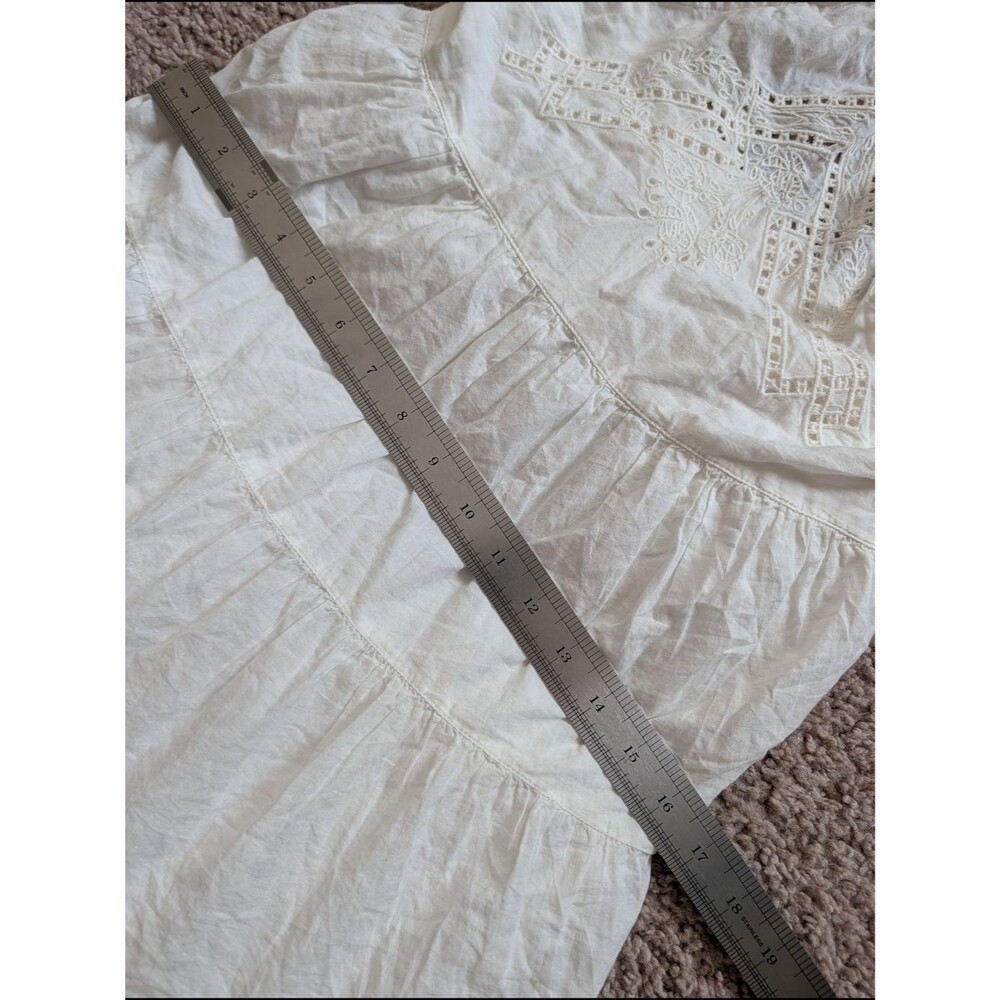 Urban Outfitters Womens White Head In The Clouds Halter Eyelet Mini Dress XS - Picture 10 of 12